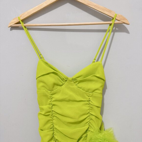 For Love & Lemons Lorlai Mini Party Ruched Dress NWOT - Picture 5 of 9